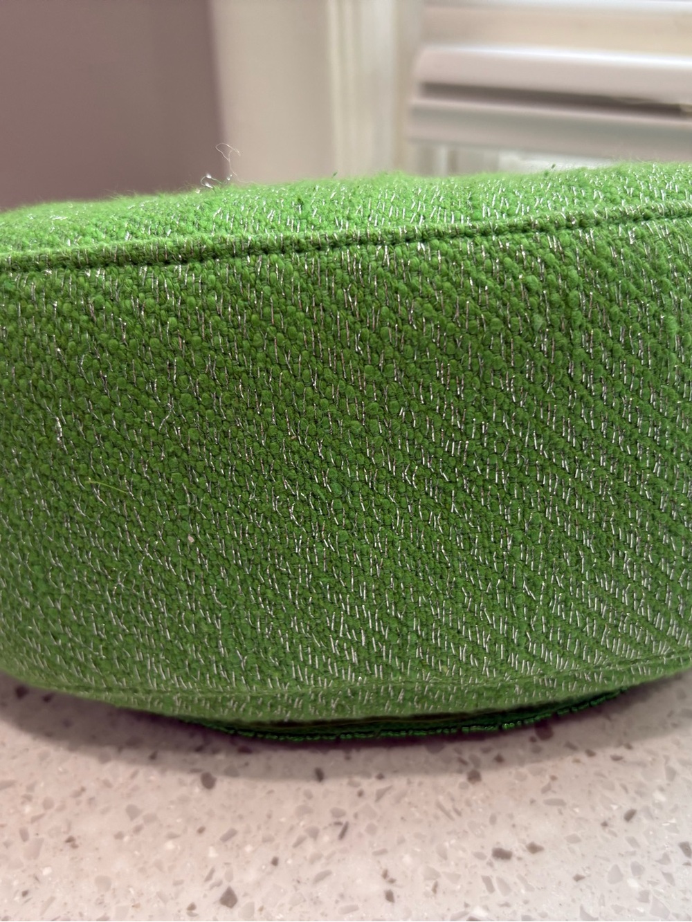 NWT VIRAL America & Beyond Beaded Lime Slice Shoulder Bag with Silver Strap - Picture 9 of 11